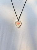 GLOW RESIN HEART NECKLACE