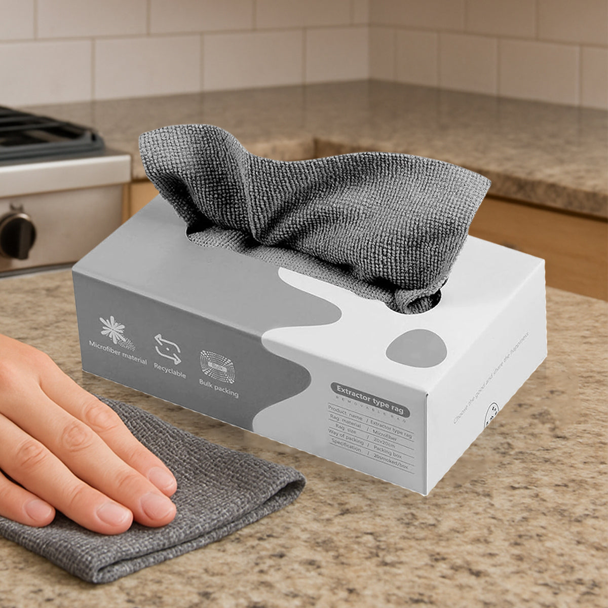 Reusable Magic Cleaning Rag Set (20 PCS) – Super Absorbent Multipurpose Kitchen Cloth